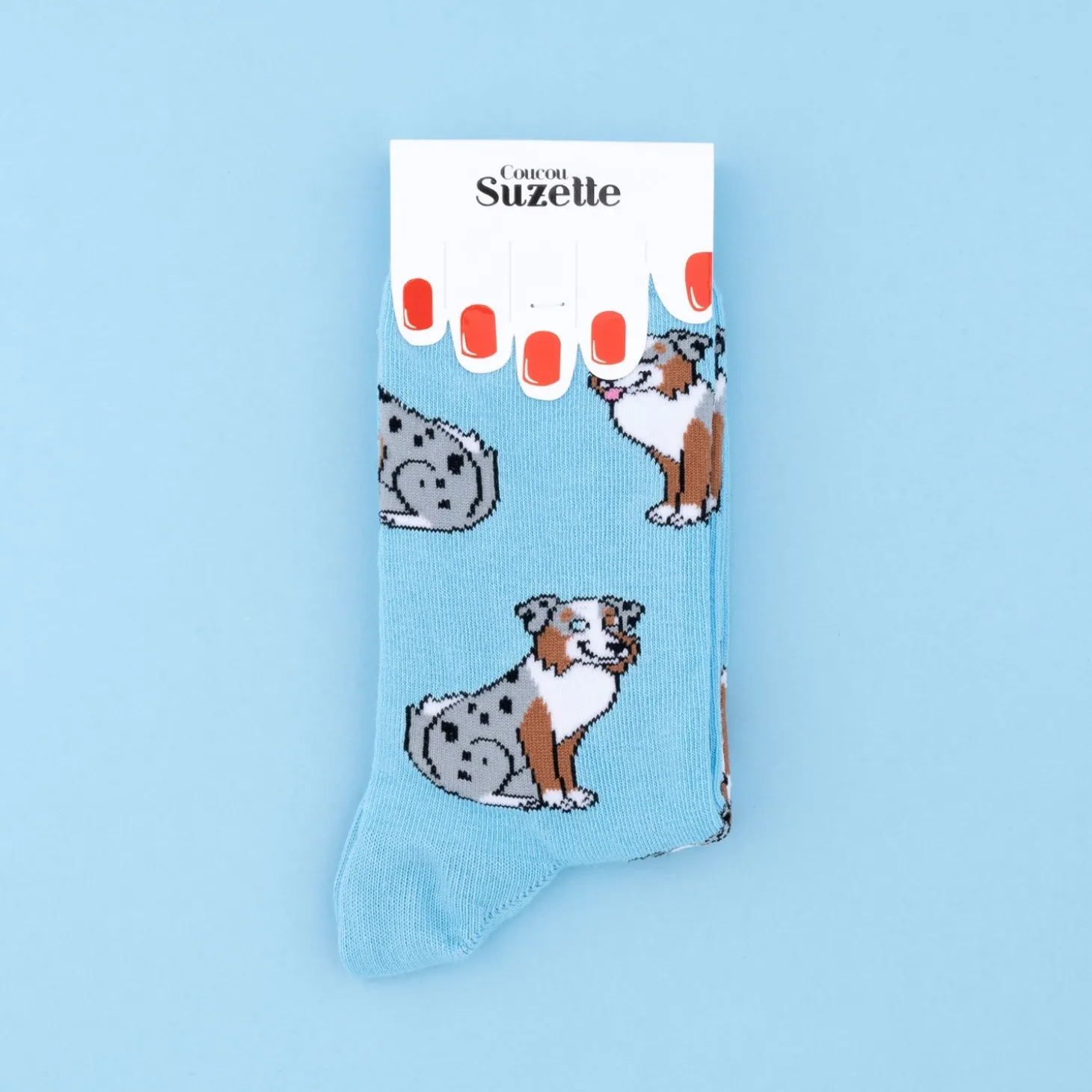 Coucou Suzette Australian Shepherd Socks* Cotton Socks