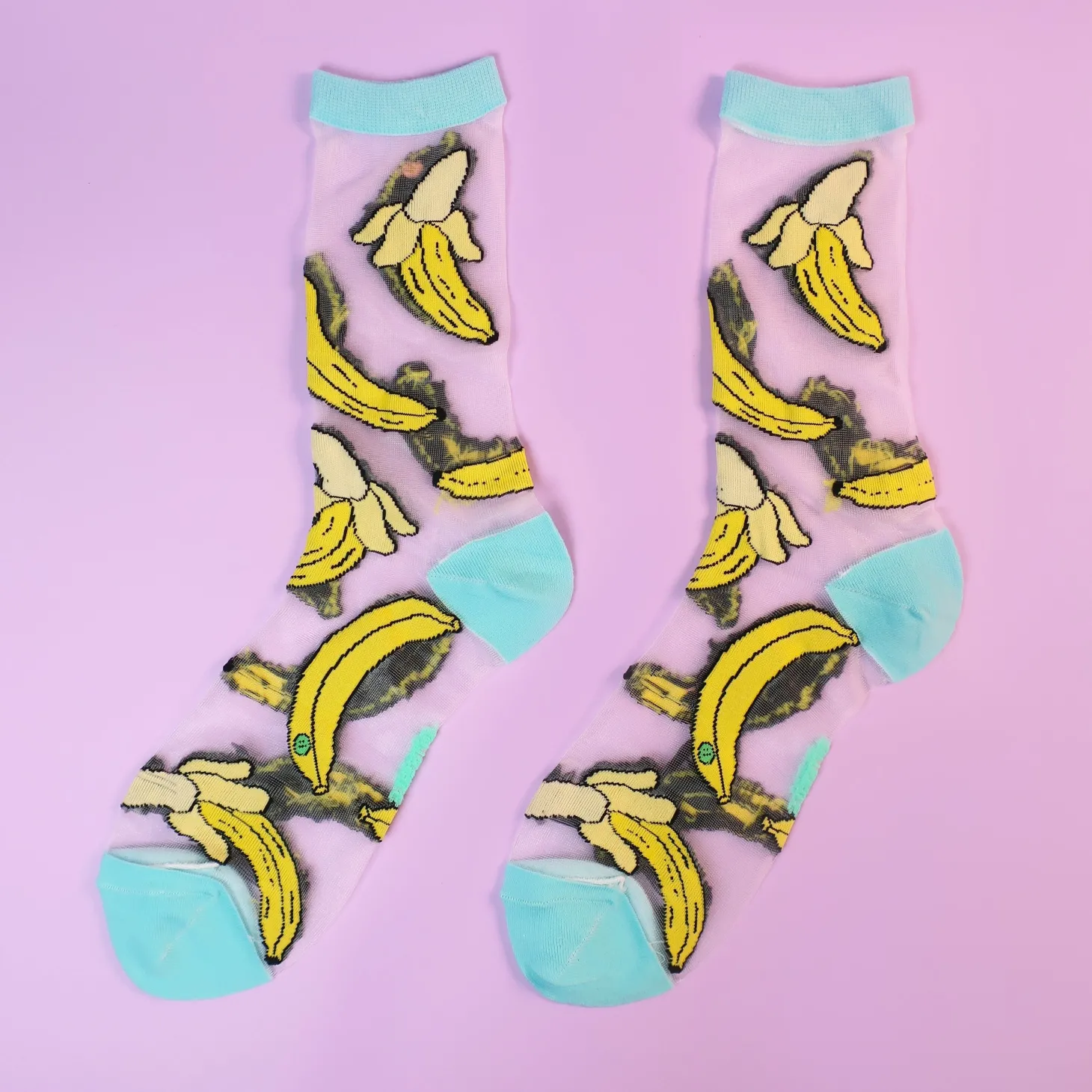 Coucou Suzette Banana Sheer Socks* Sheer Socks