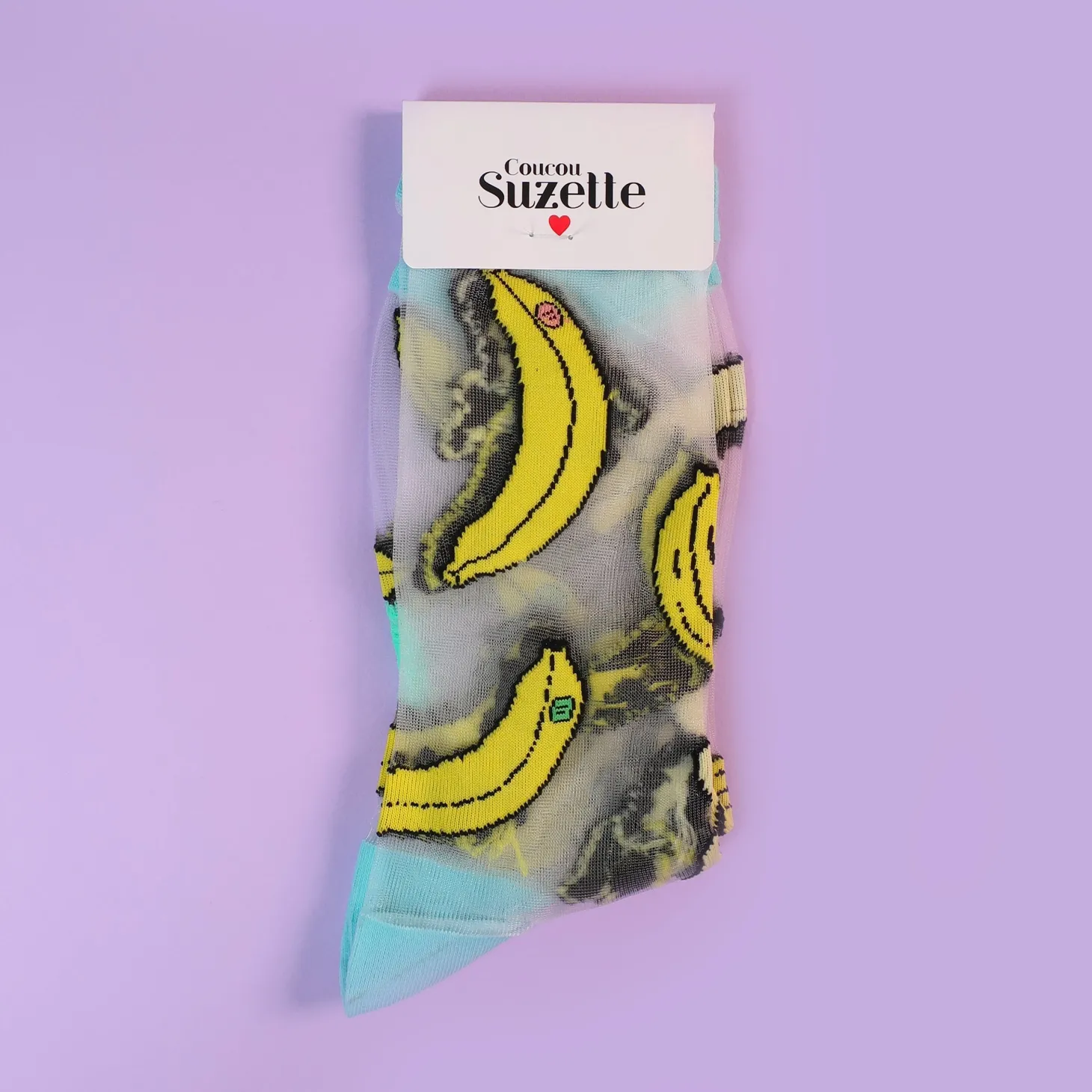 Coucou Suzette Banana Sheer Socks* Sheer Socks