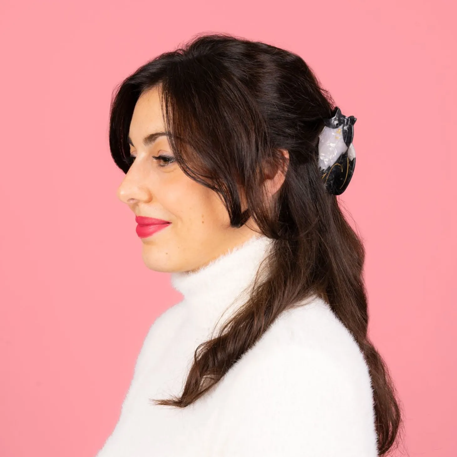 Coucou Suzette Black & White Cat Hair Claw* Hair Claws
