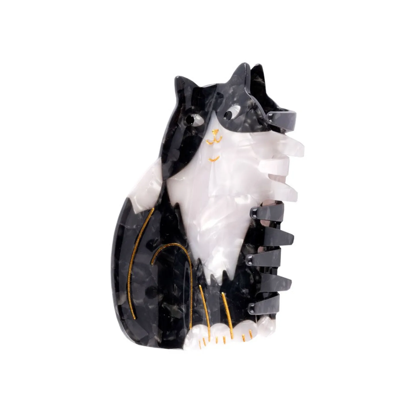 Coucou Suzette Black & White Cat Hair Claw* Hair Claws
