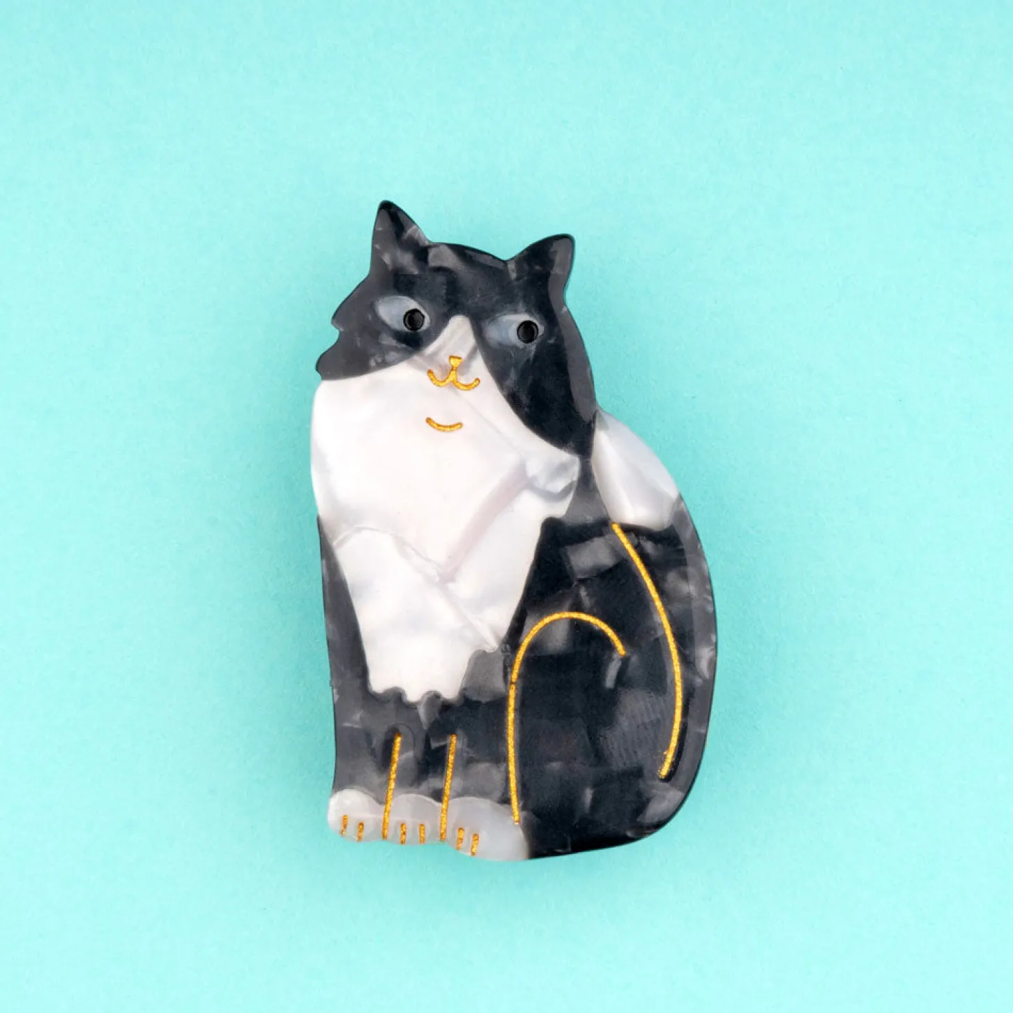 Coucou Suzette Black & White Cat Hair Clip* Hair Clips