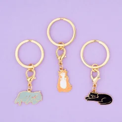 Coucou Suzette Black Cat Key Ring / Pet Tag* Key Rings