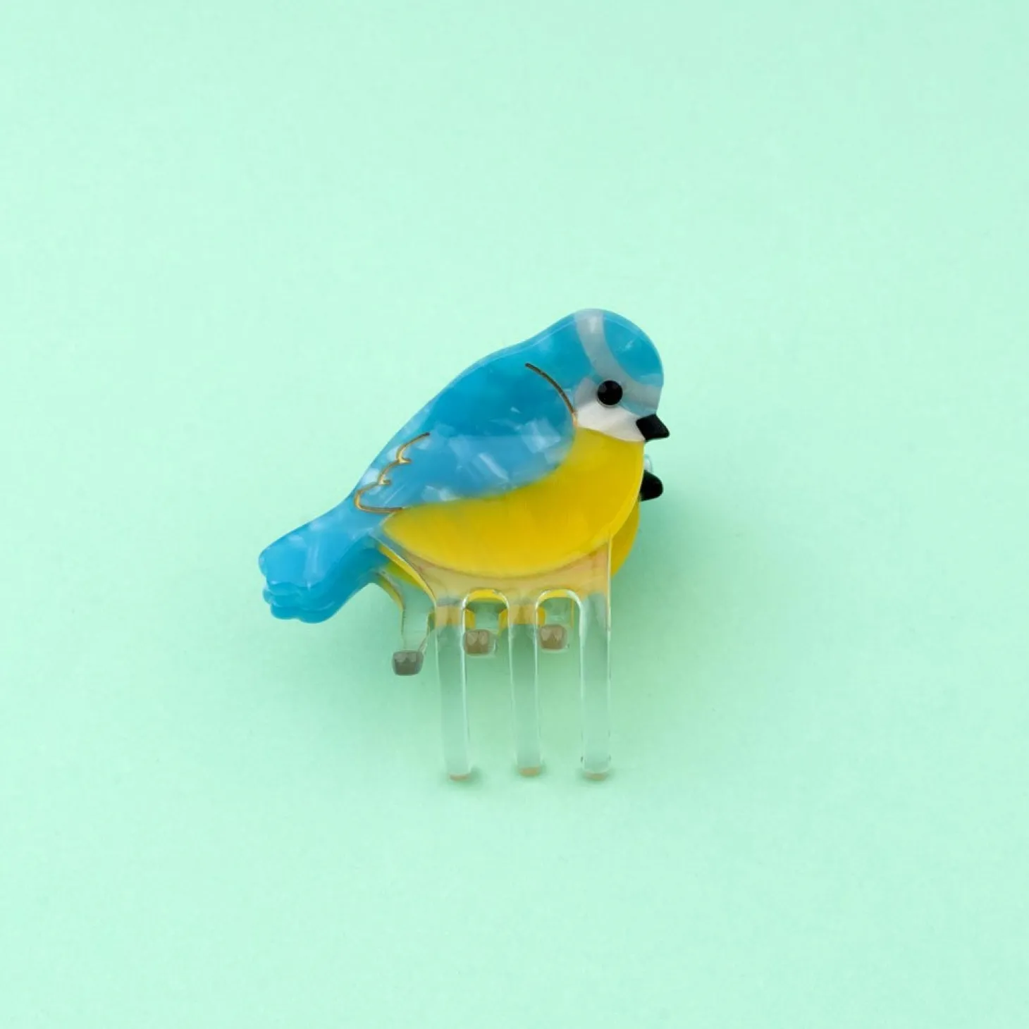 Coucou Suzette Blue Tit Mini Hair Claw* Mini Hair Claws