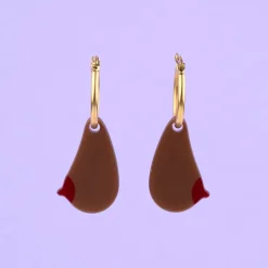 Coucou Suzette Boob Earrings - Black* Jewelry
