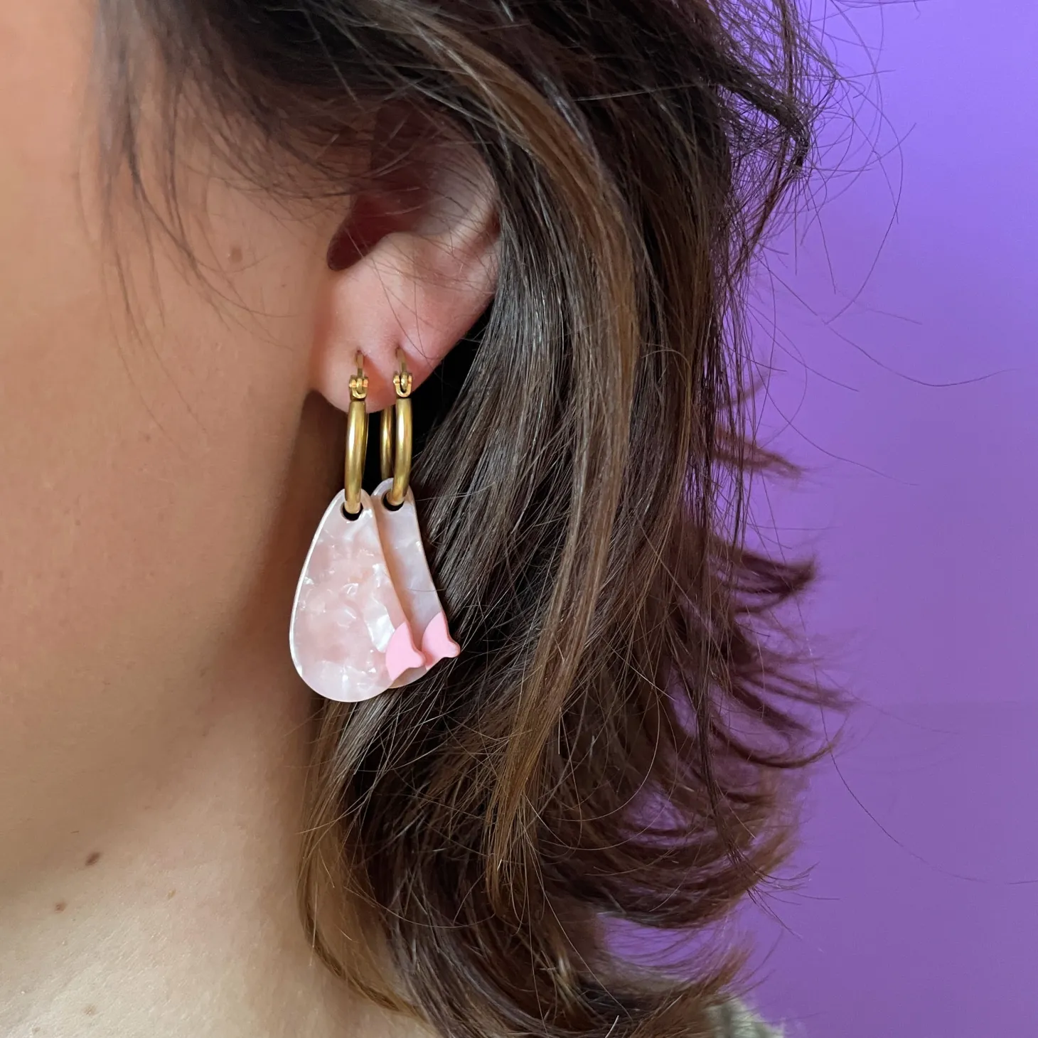 Coucou Suzette Boob Earrings - White* Jewelry