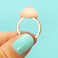 Coucou Suzette Boob Ring - White* Jewelry