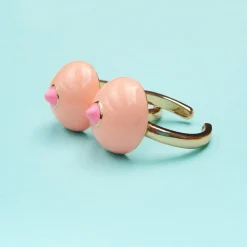 Coucou Suzette Boob Ring - White* Jewelry