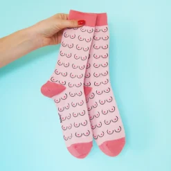Coucou Suzette Boobs Socks - White* Cotton Socks