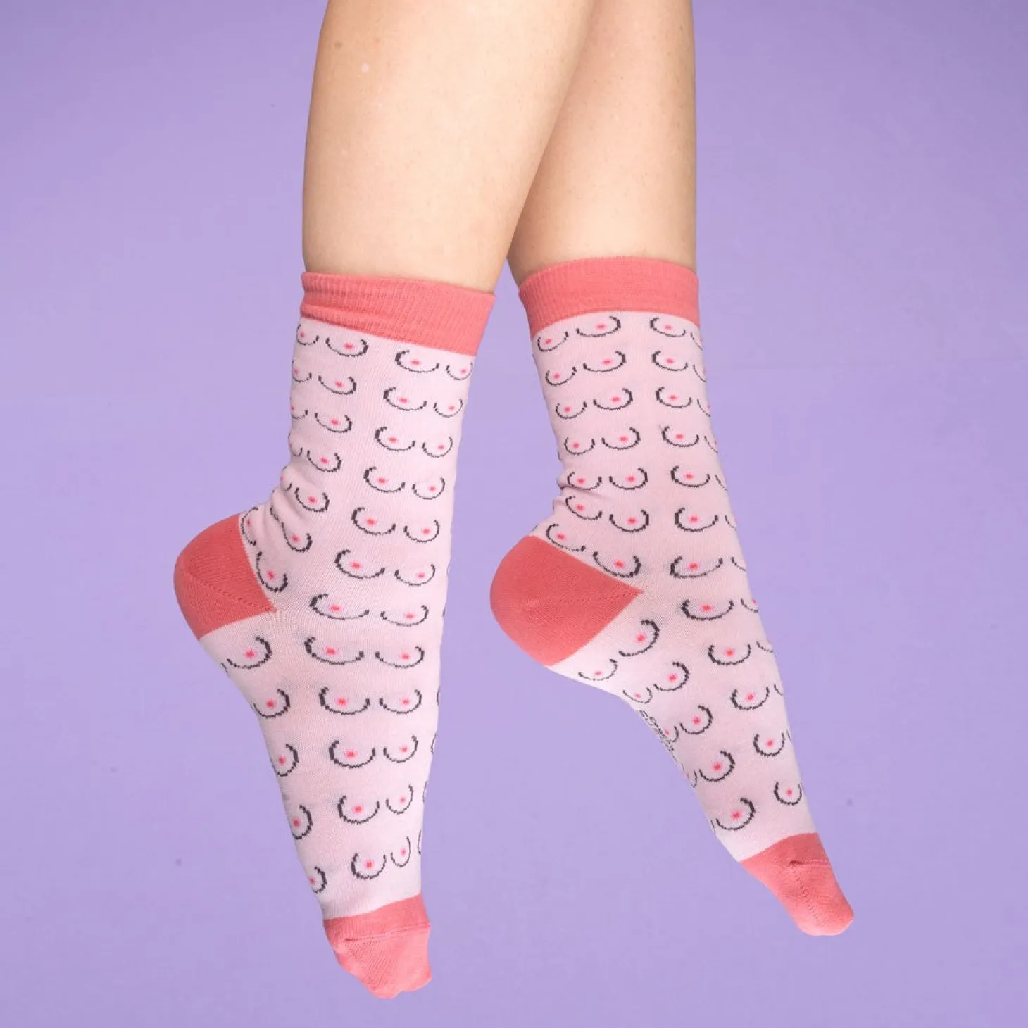 Coucou Suzette Boobs Socks - White* Cotton Socks