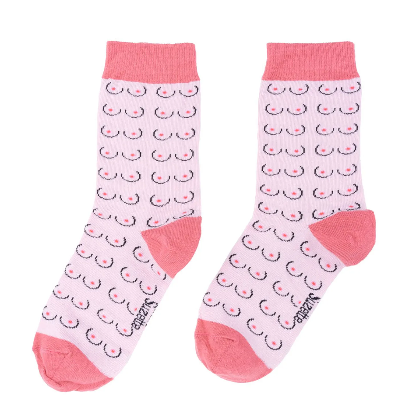 Coucou Suzette Boobs Socks - White* Cotton Socks