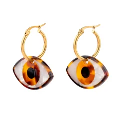 Coucou Suzette Brown Eye Earrings* Jewelry