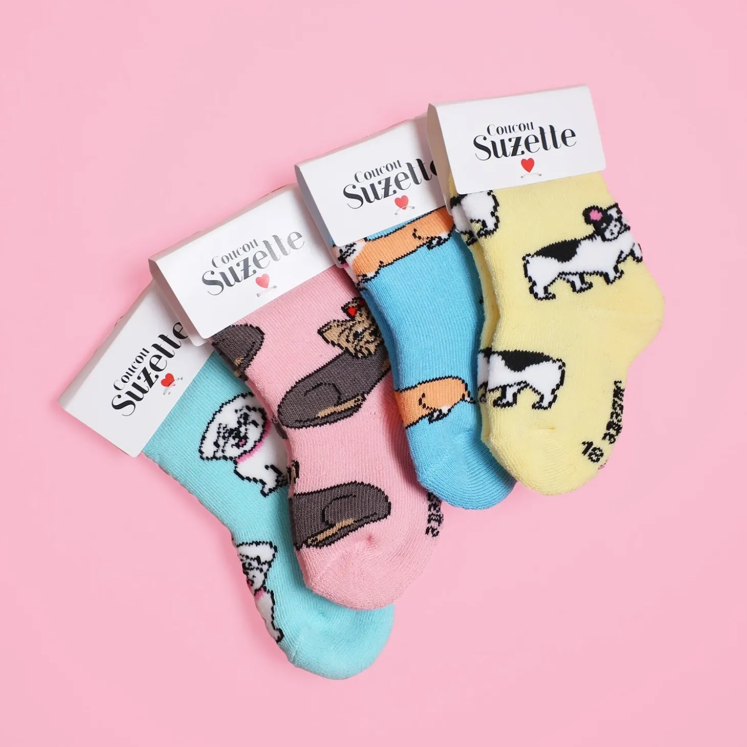 Coucou Suzette Bulldog Socks - Baby* Kids Socks