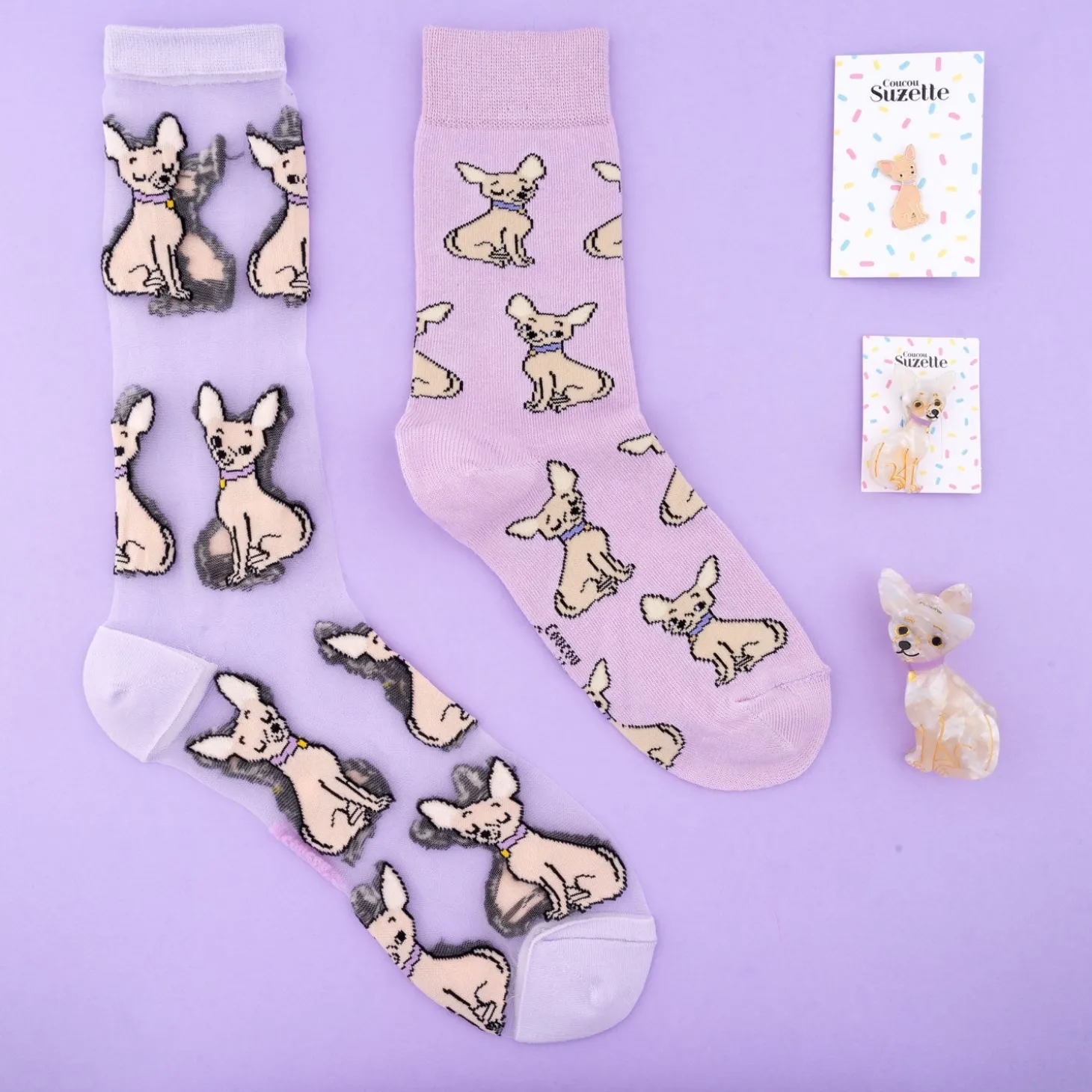 Coucou Suzette Chihuahua Hair Clip* Hair Clips