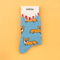 Coucou Suzette Corgi Socks* Cotton Socks