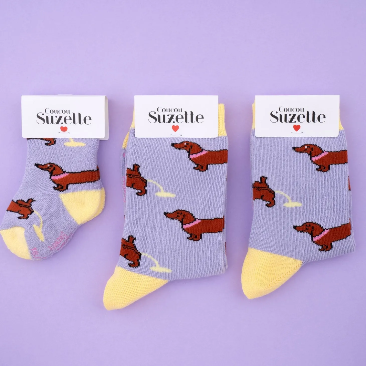 Coucou Suzette Cute Dachshund Socks - Kids* Kids Socks