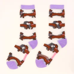 Coucou Suzette Dachshund Sheer Socks* Sheer Socks