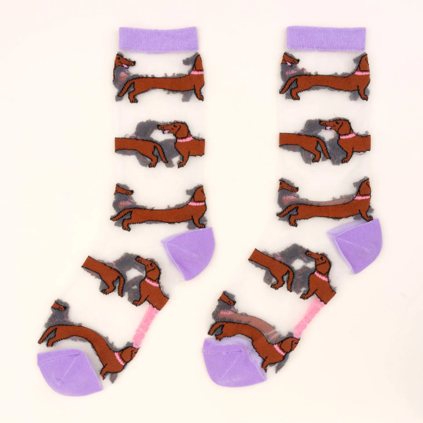 Coucou Suzette Dachshund Sheer Socks* Sheer Socks