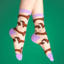 Coucou Suzette Dachshund Sheer Socks* Sheer Socks