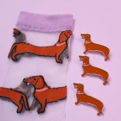 Coucou Suzette Dachshund Sheer Socks* Sheer Socks