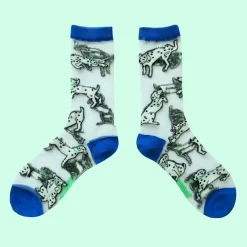 Coucou Suzette Dalmatian Sheer Socks* Sheer Socks