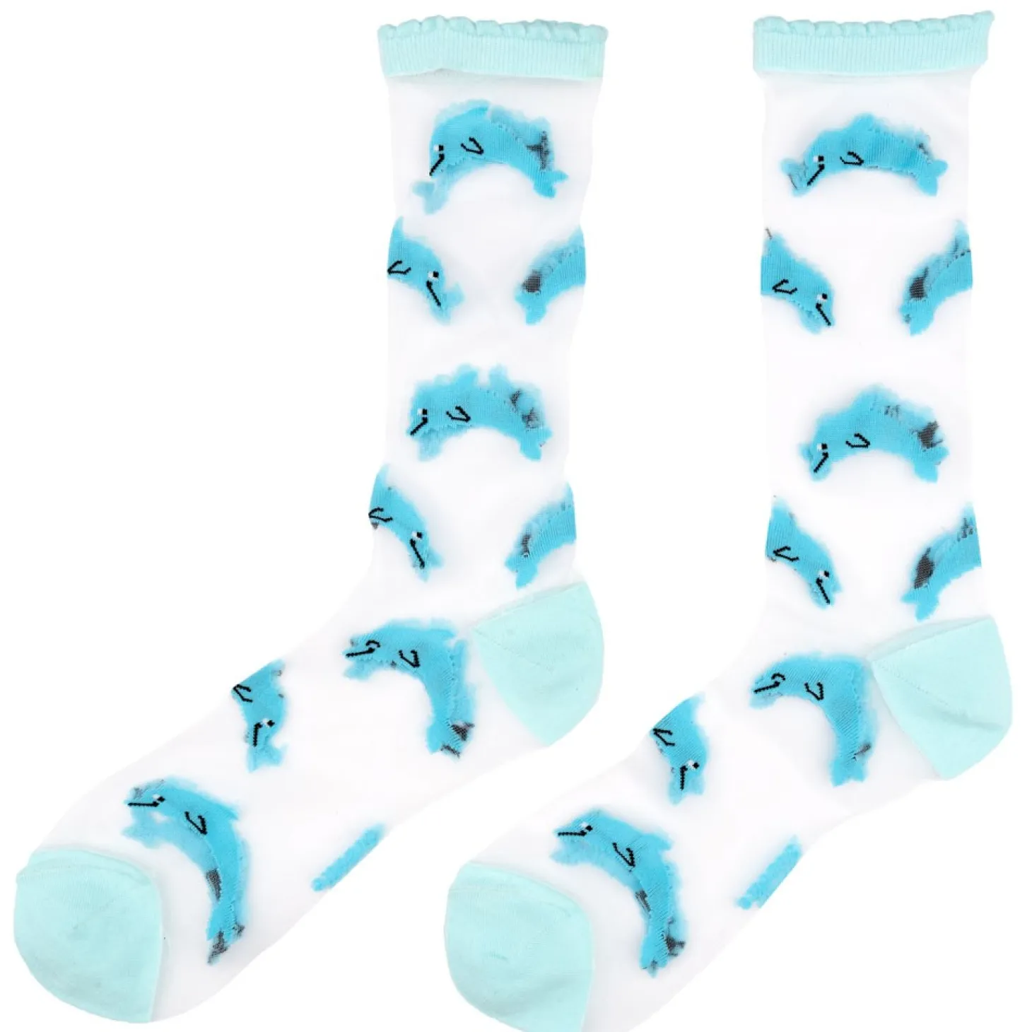 Coucou Suzette Dolphin Sheer Socks* Sheer Socks