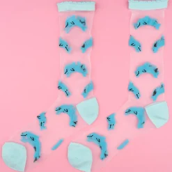 Coucou Suzette Dolphin Sheer Socks* Sheer Socks
