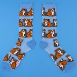 Coucou Suzette English Bulldog Sheer Socks* Sheer Socks