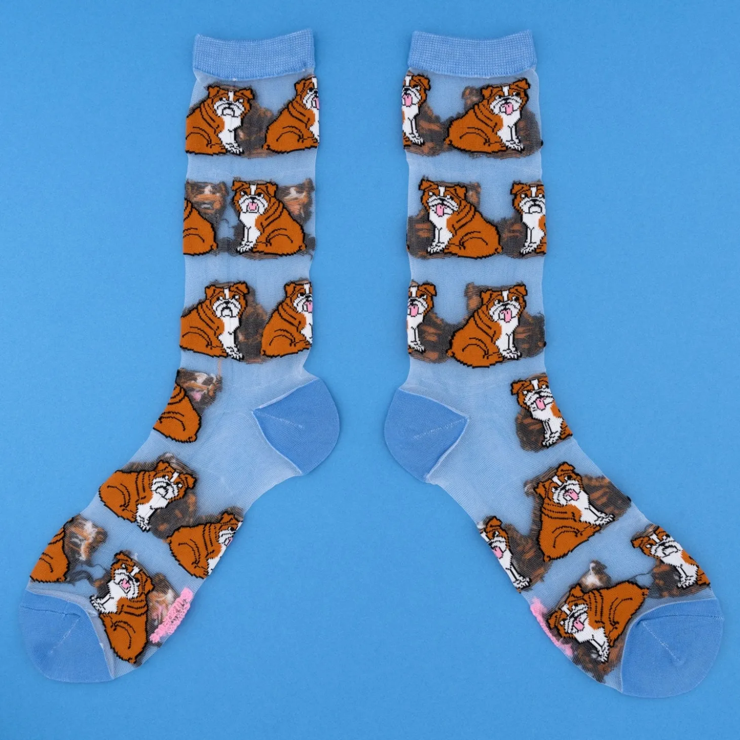 Coucou Suzette English Bulldog Sheer Socks* Sheer Socks