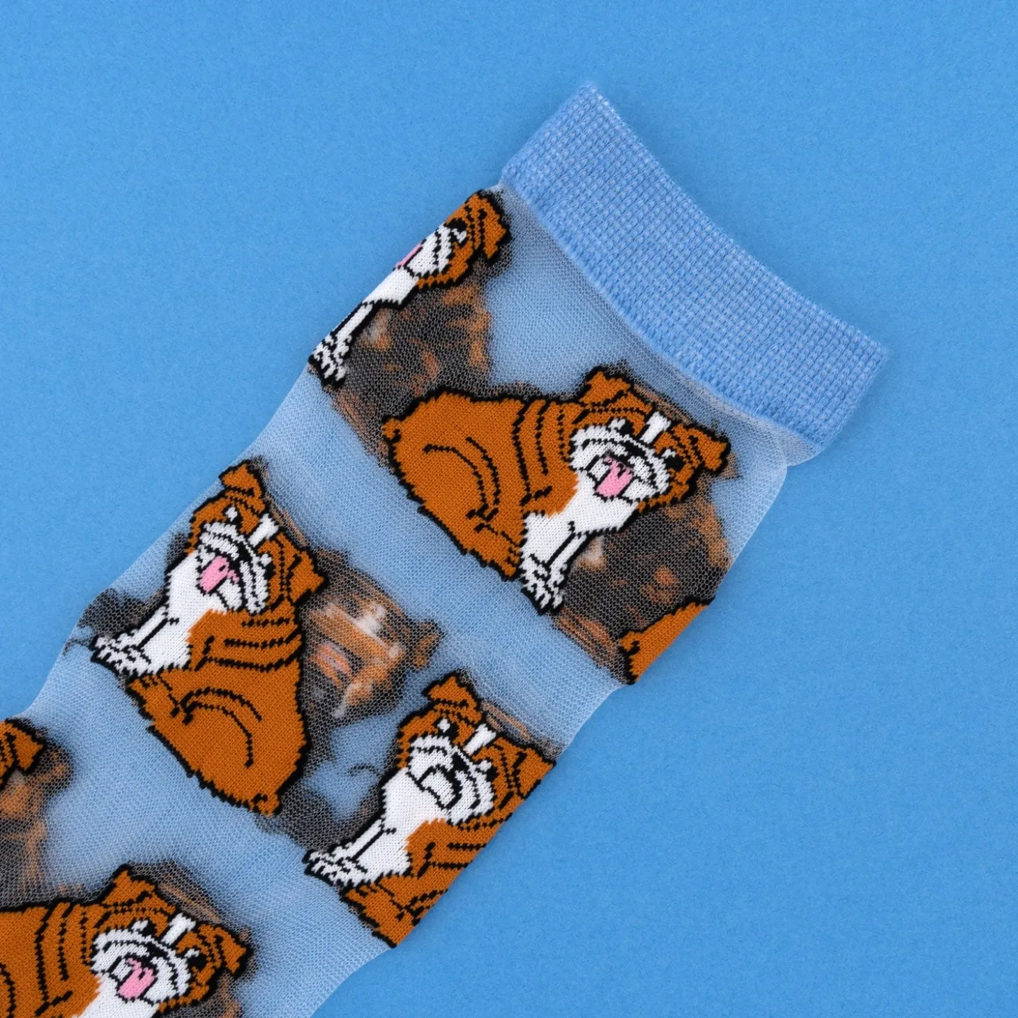 Coucou Suzette English Bulldog Sheer Socks* Sheer Socks