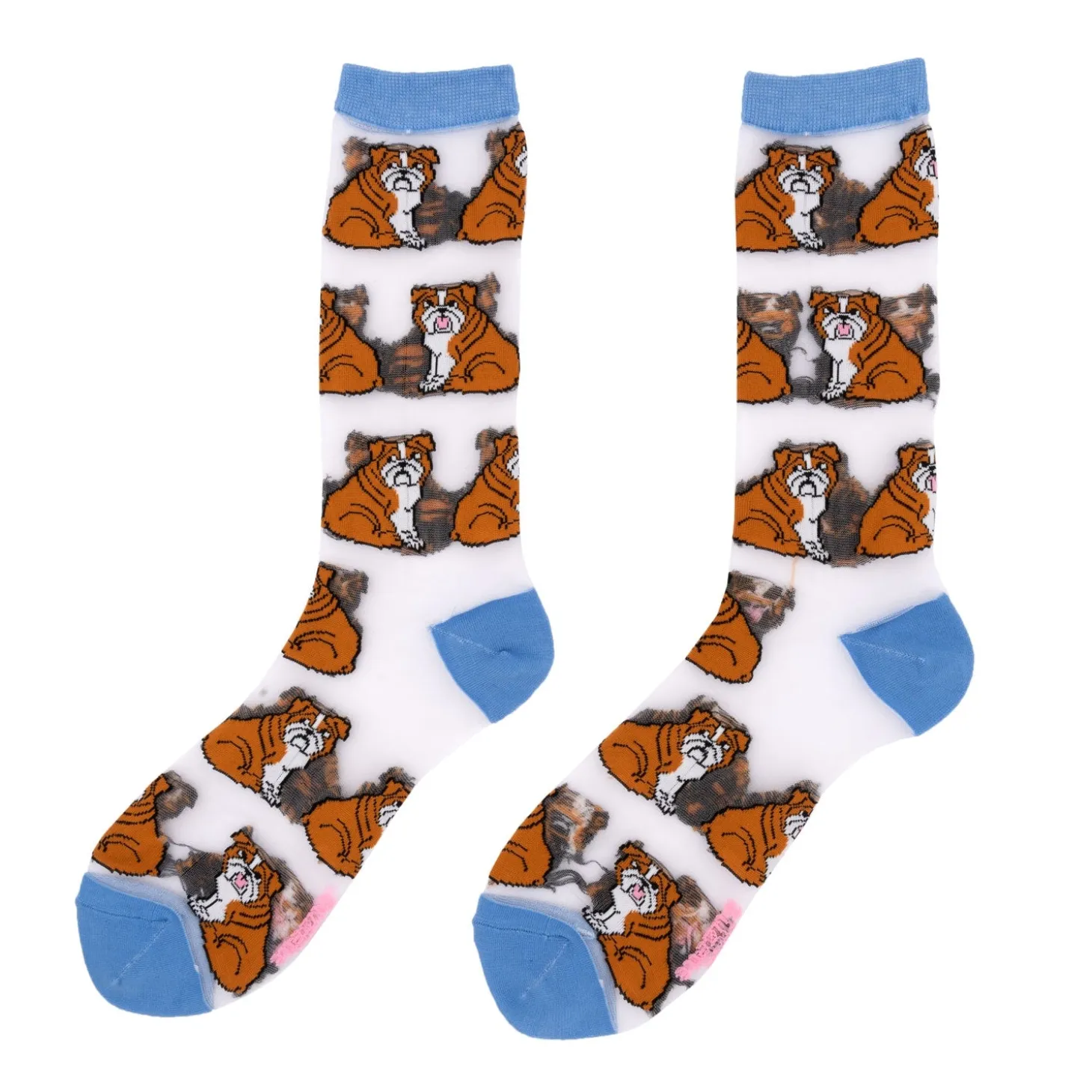 Coucou Suzette English Bulldog Sheer Socks* Sheer Socks