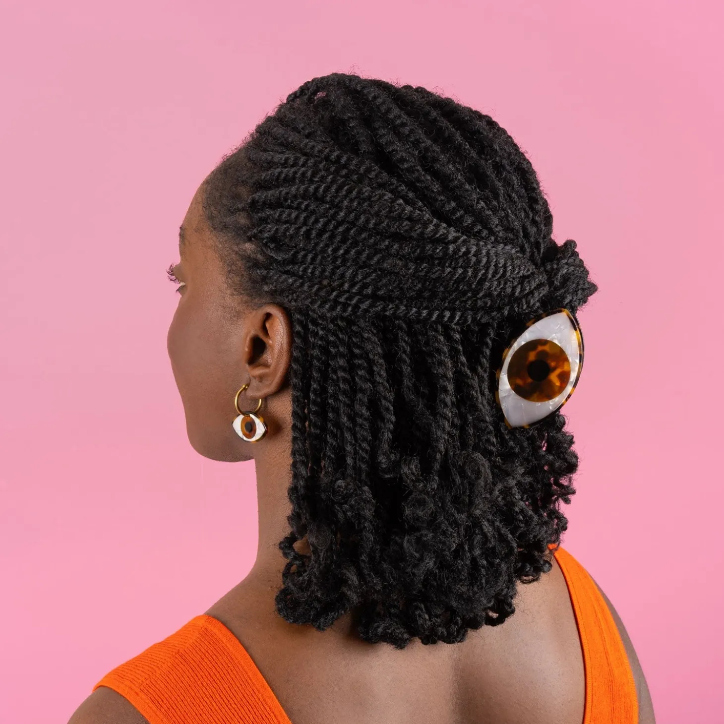 Coucou Suzette Eye Hair Claw - Brown* Hair Claws