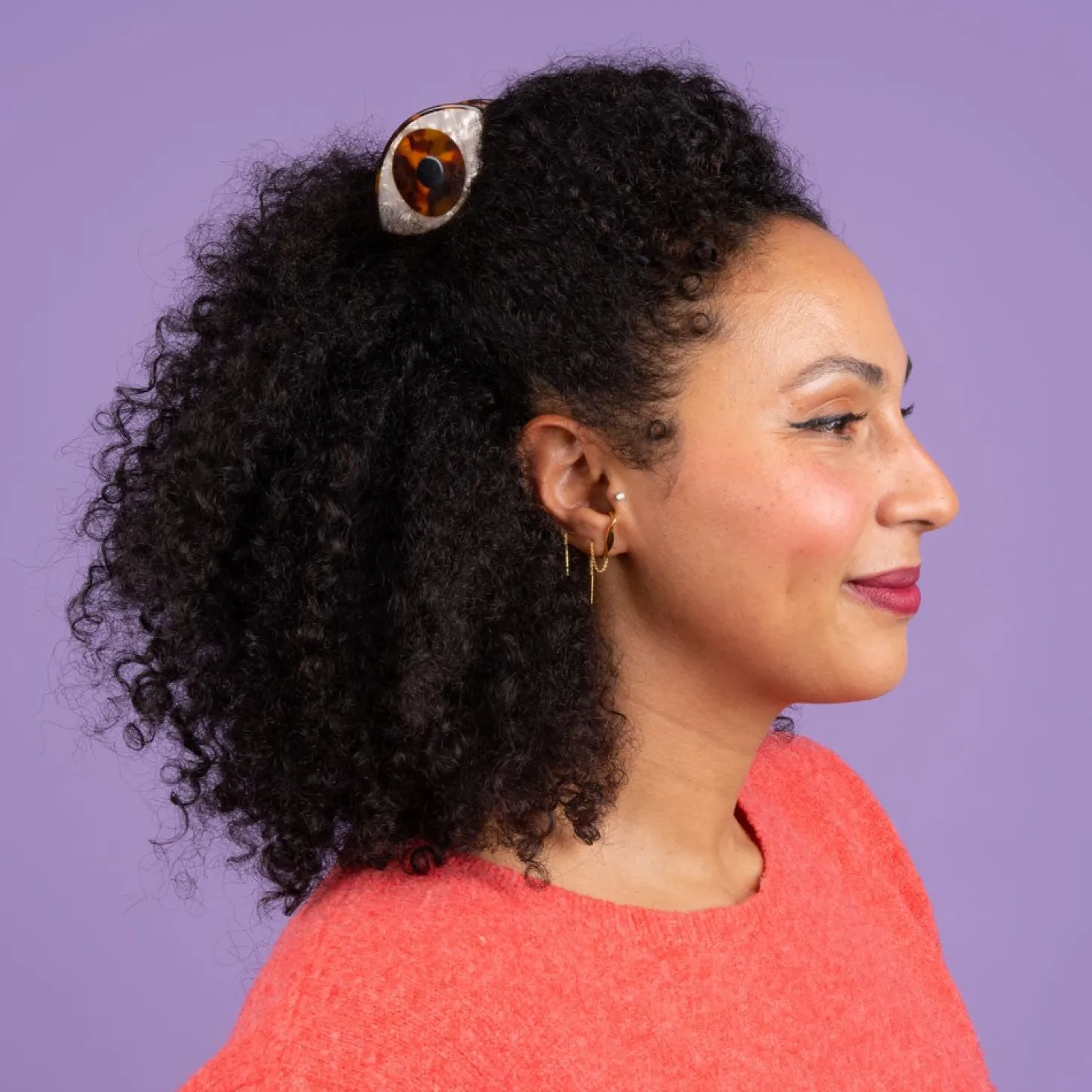Coucou Suzette Eye Hair Claw - Brown* Hair Claws