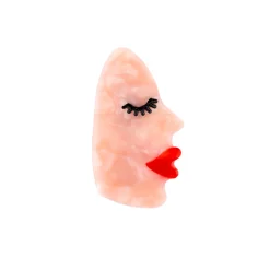 Coucou Suzette Face Hair Clip - White* Hair Clips