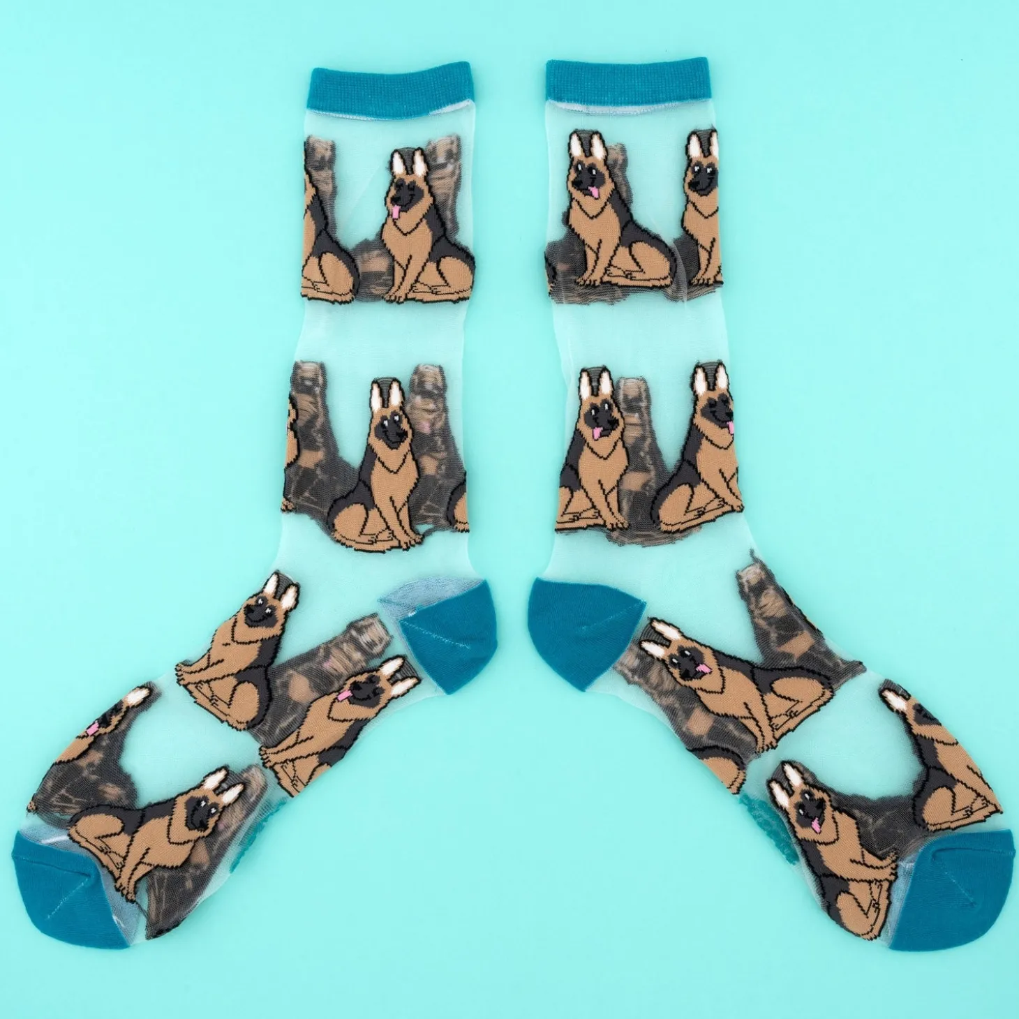 Coucou Suzette German Shepherd Sheer Socks* Sheer Socks