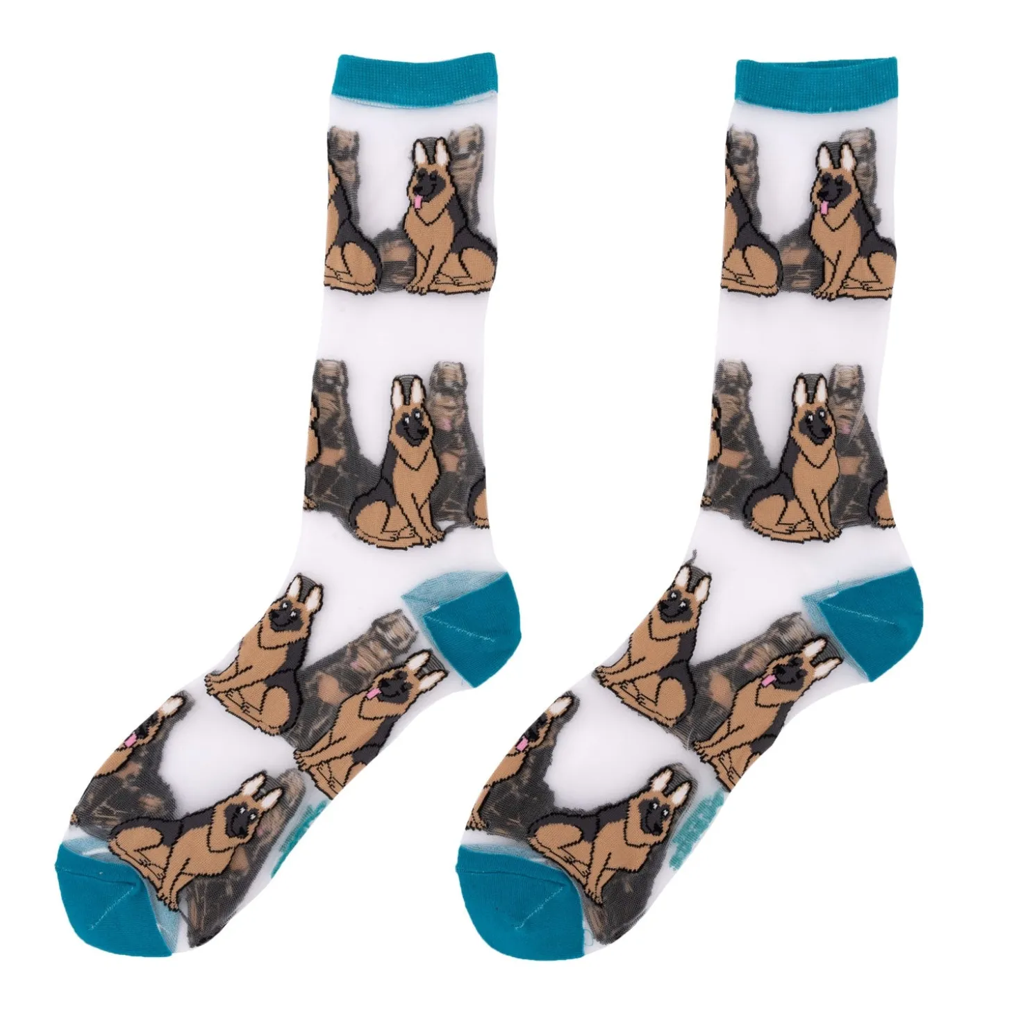 Coucou Suzette German Shepherd Sheer Socks* Sheer Socks