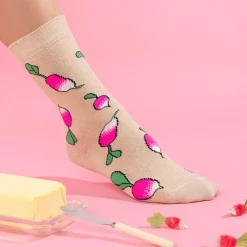 Coucou Suzette Glittery Radish Socks* Cotton Socks