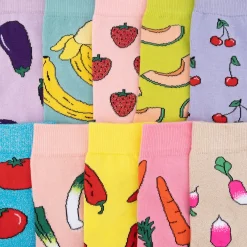 Coucou Suzette Glittery Radish Socks* Cotton Socks
