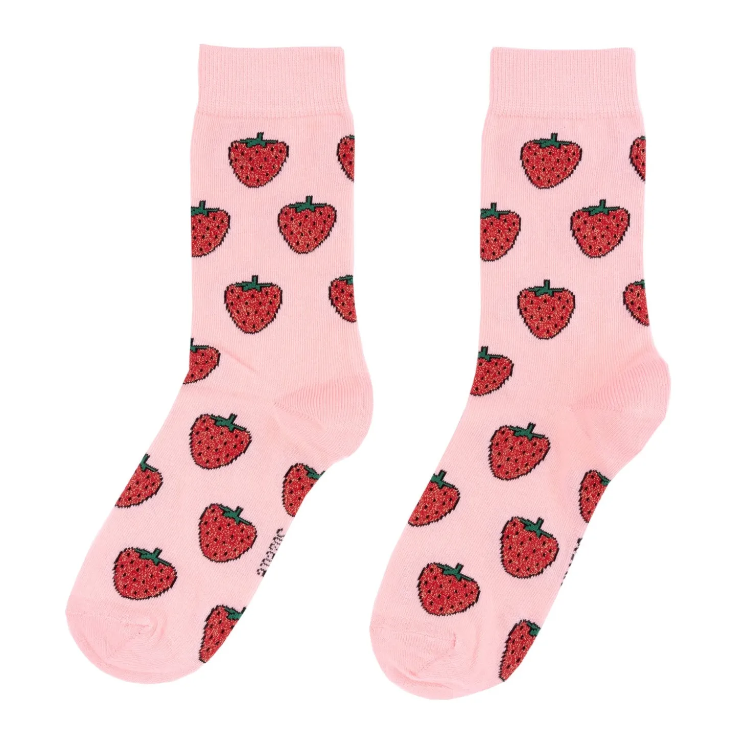 Coucou Suzette Glittery Strawberry Socks* Cotton Socks