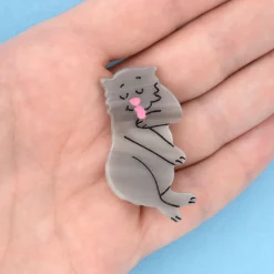 Coucou Suzette Grey Cat Hair Clip* Hair Clips