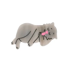 Coucou Suzette Grey Cat Hair Clip* Hair Clips