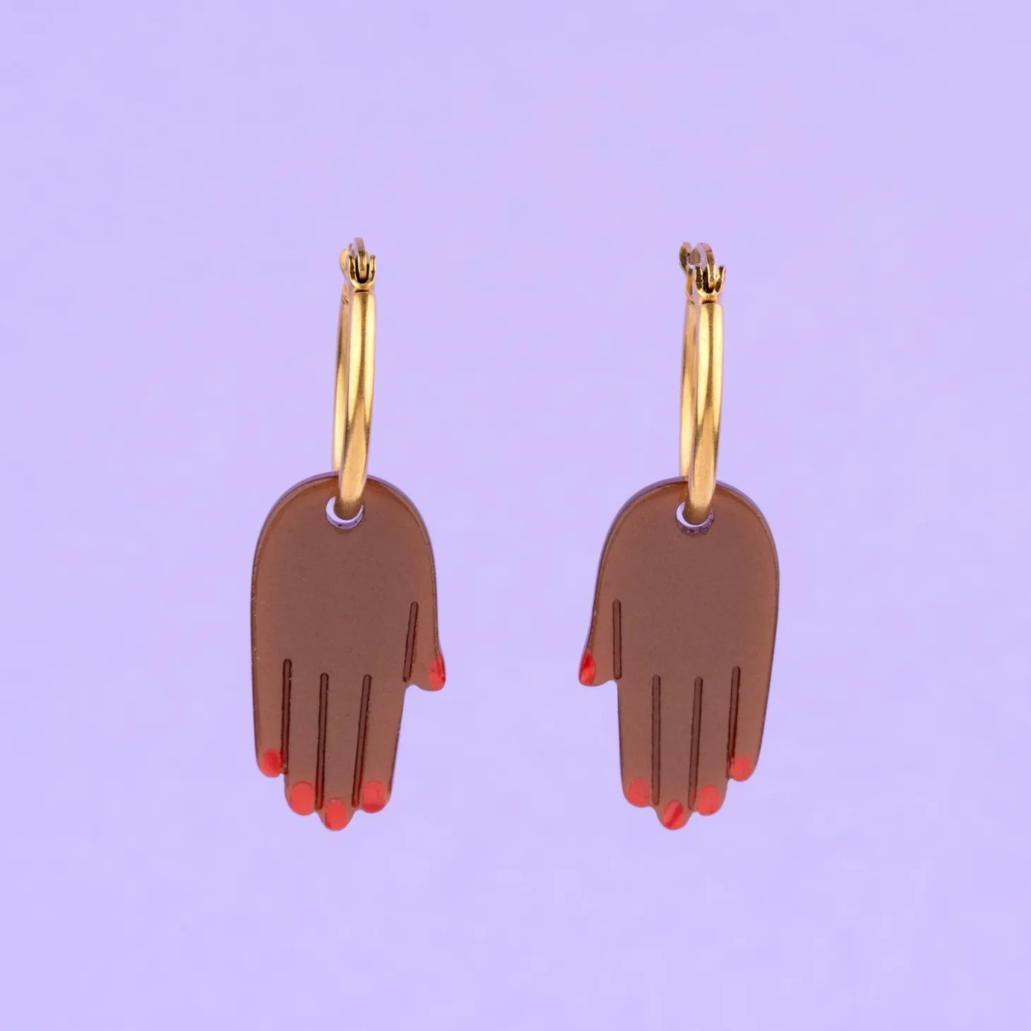 Coucou Suzette Hand Earrings - Black* Jewelry