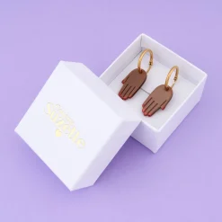 Coucou Suzette Hand Earrings - Black* Jewelry