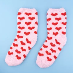 Coucou Suzette Heart Fuzzy Socks* Slippers And Fuzzy Socks