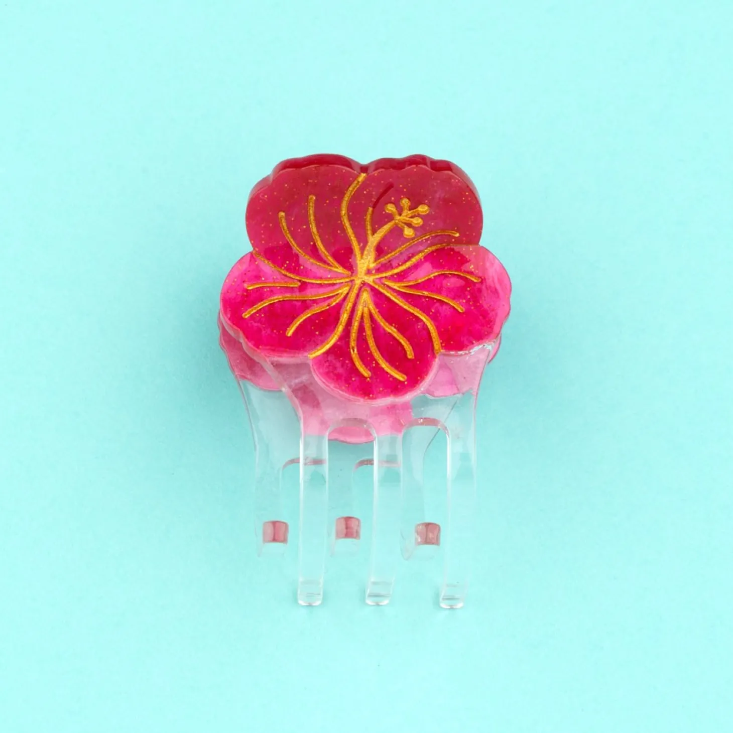 Coucou Suzette Hibiscus Mini Hair Claw* Mini Hair Claws