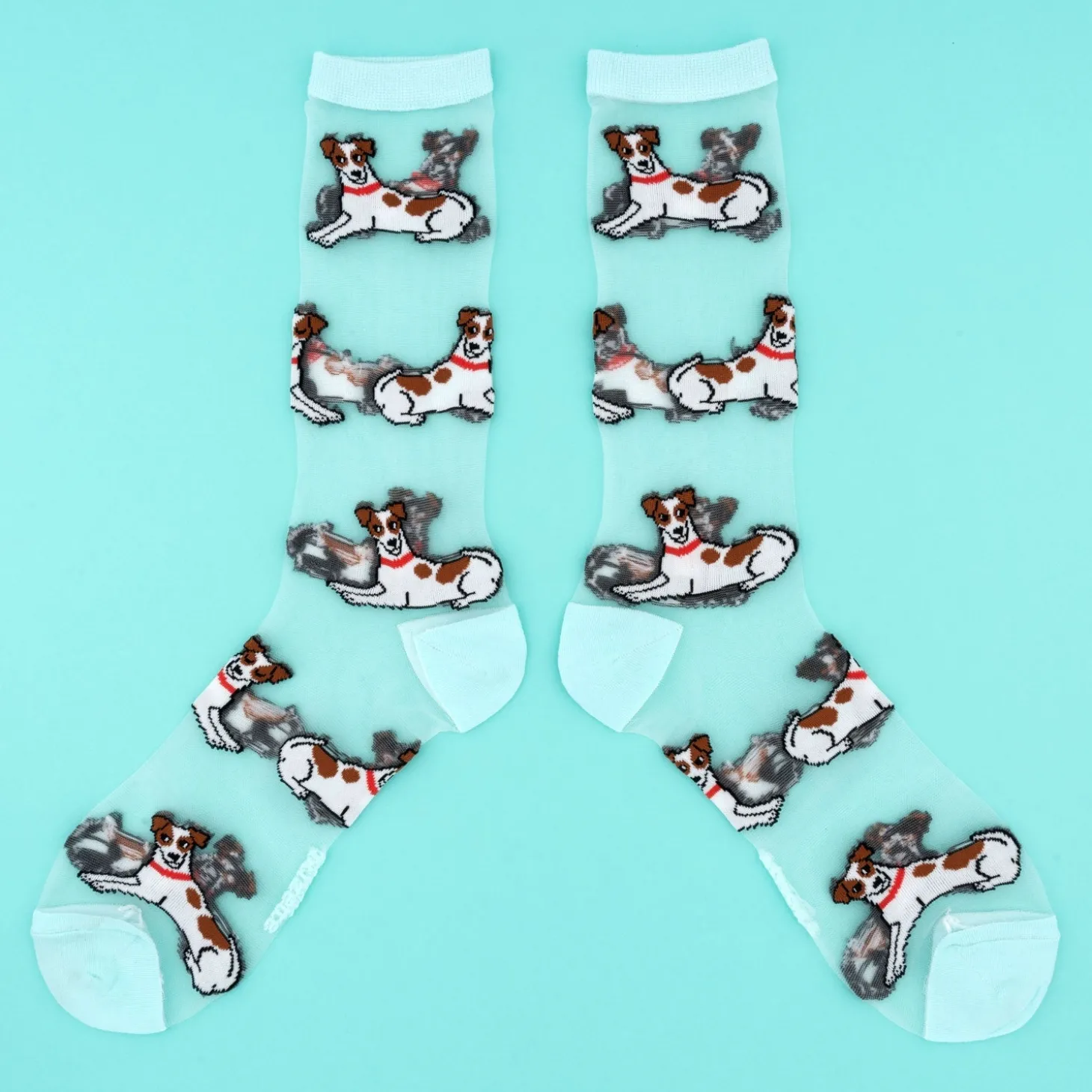 Coucou Suzette Jack Russel Sheer Socks* Sheer Socks