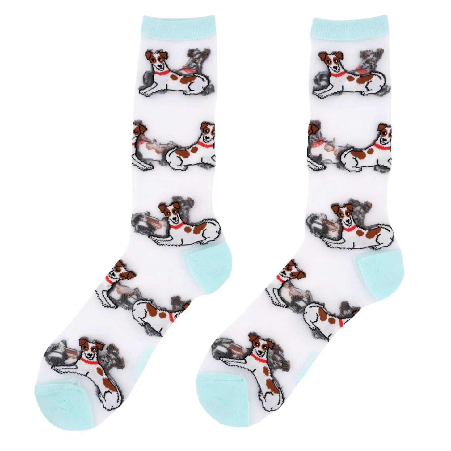Coucou Suzette Jack Russel Sheer Socks* Sheer Socks