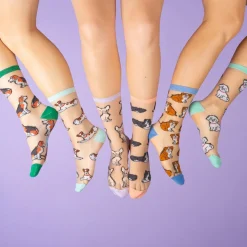 Coucou Suzette Jack Russel Sheer Socks* Sheer Socks