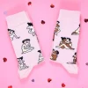 Coucou Suzette Kamasutra Socks - Straight Lovers - Pink* Cotton Socks