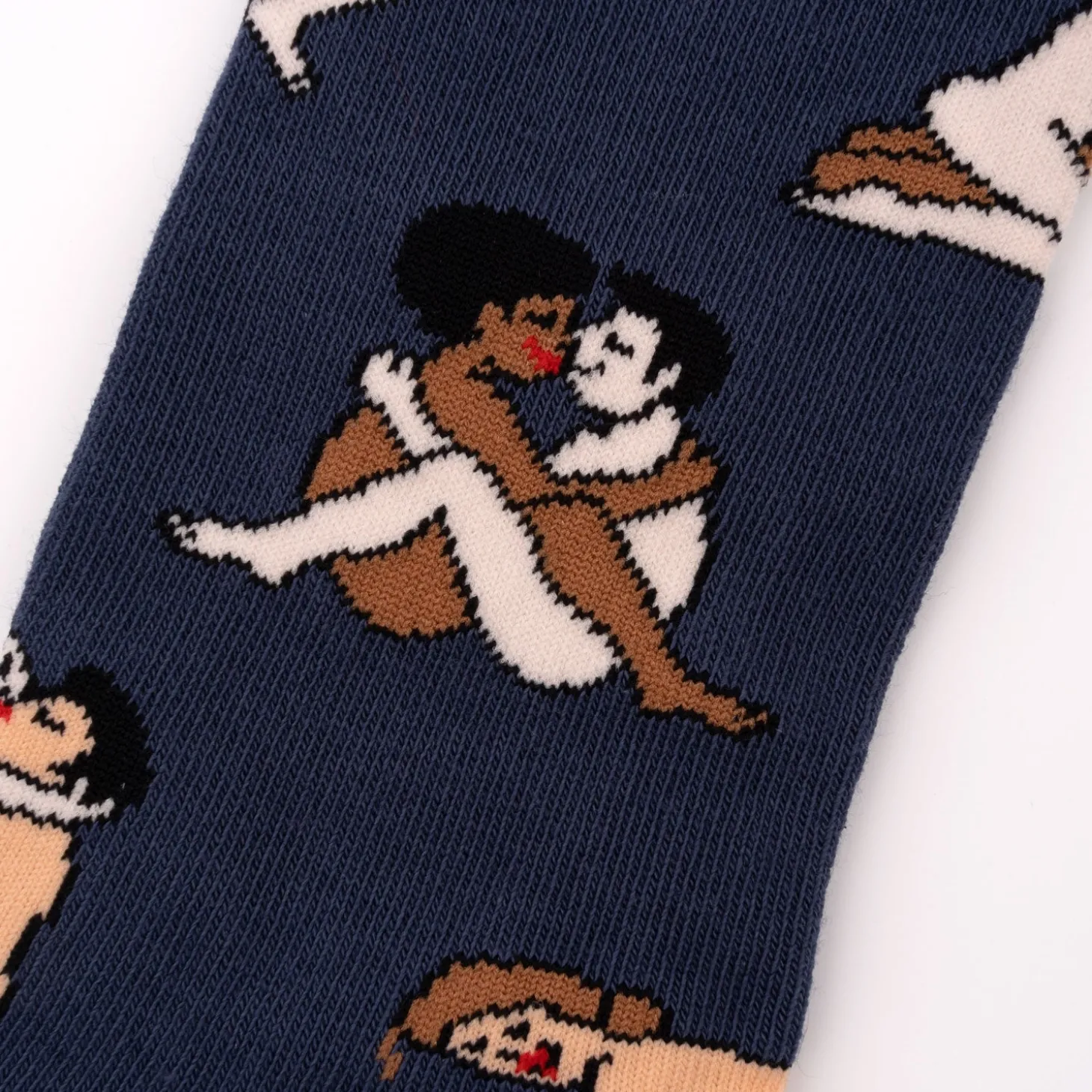 Coucou Suzette Kamasutra Socks - Straight Lovers - Blue* Cotton Socks
